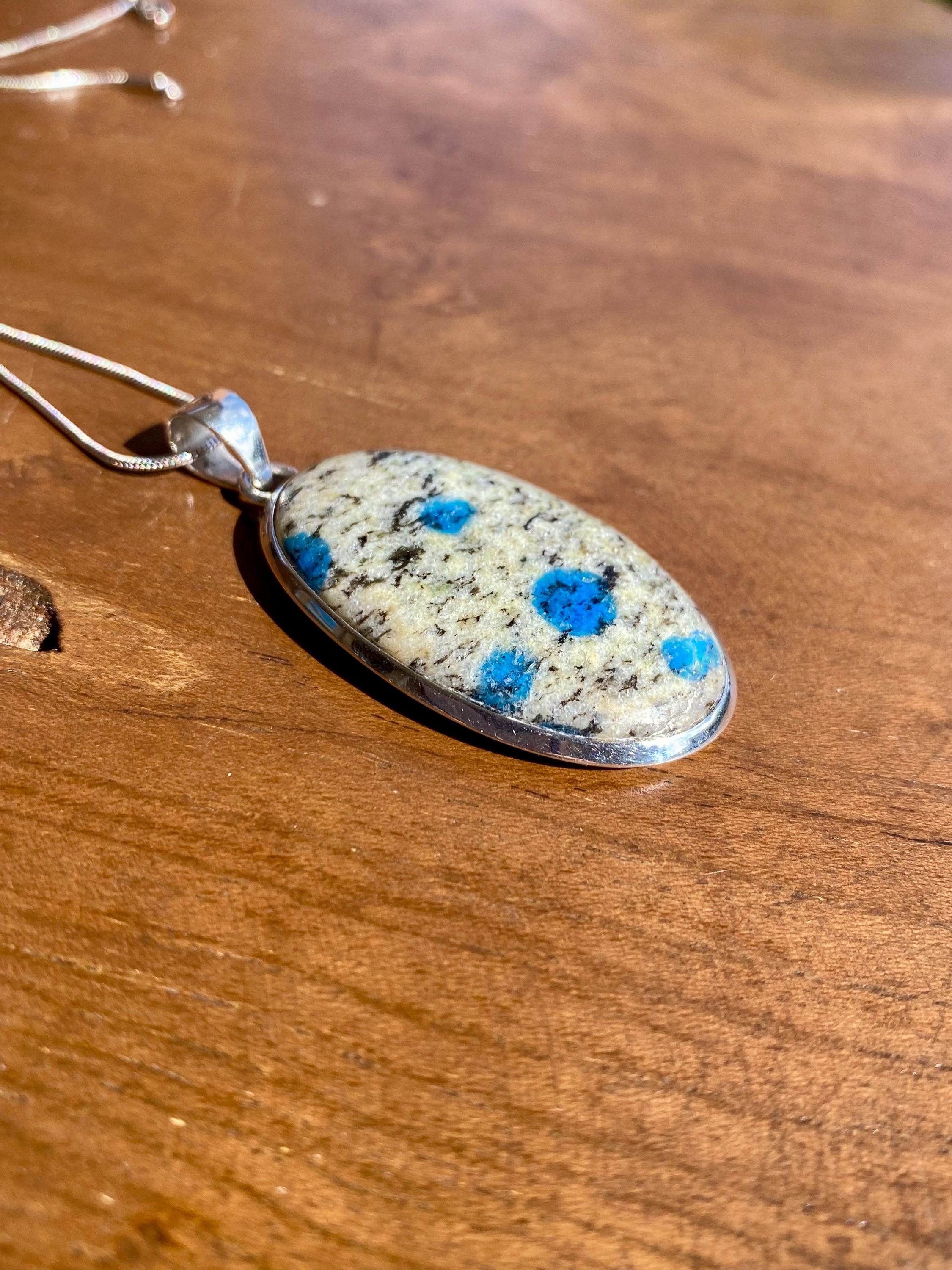 K2 Jasper and Sterling Silver Oval Pendant.