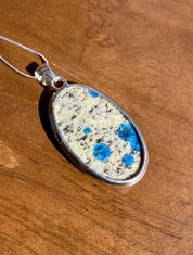 K2 Jasper and Sterling Silver Oval Pendant.