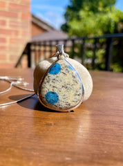K2 Jasper and Sterling Silver Teardrop Pendant