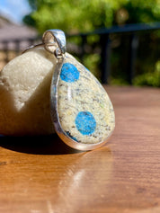 K2 Jasper and Sterling Silver Teardrop Pendant