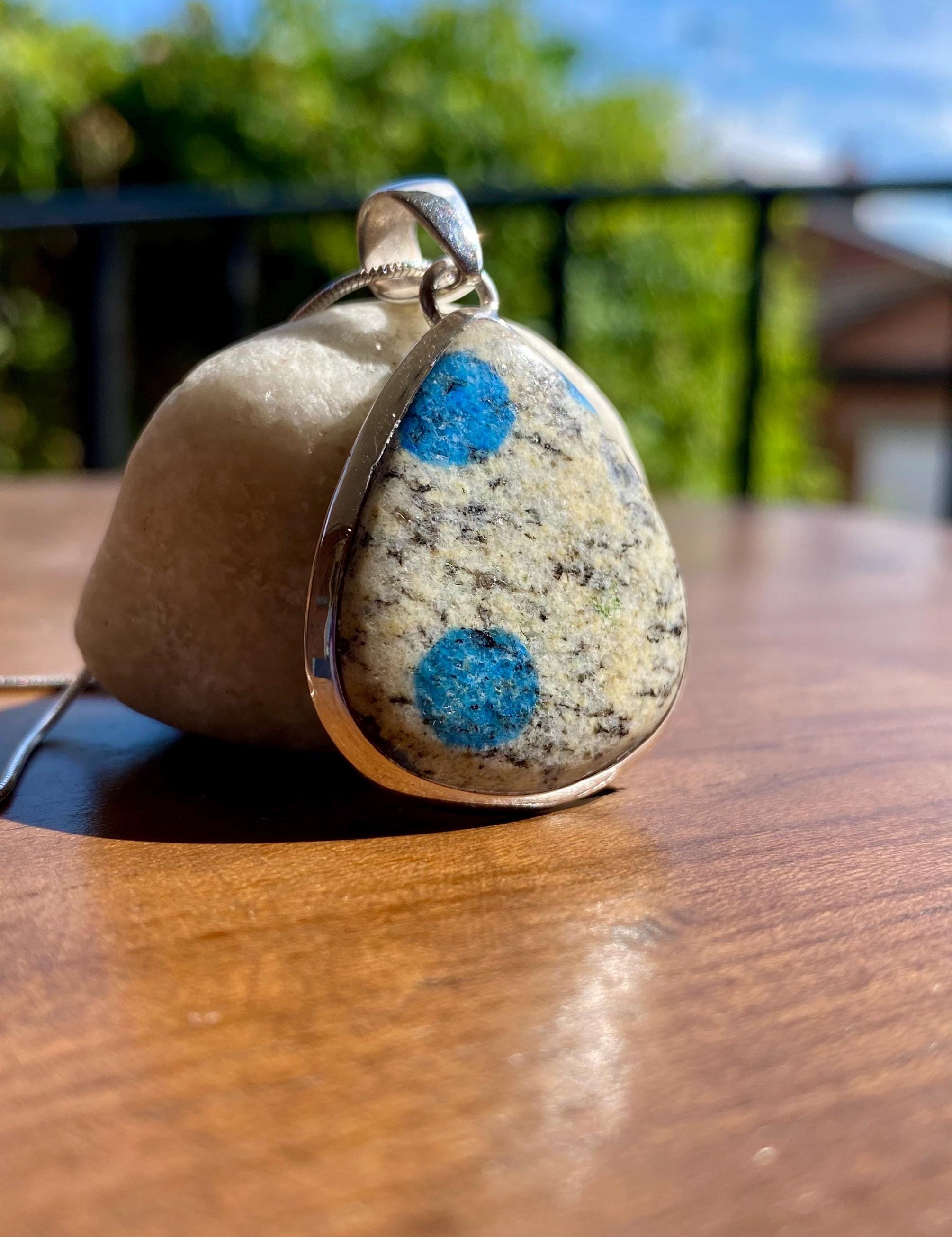 K2 Jasper and Sterling Silver Teardrop Pendant