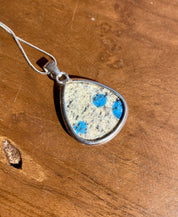 K2 Jasper and Sterling Silver Teardrop Pendant