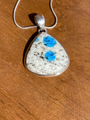 K2 Jasper and Sterling Silver Teardrop Pendant