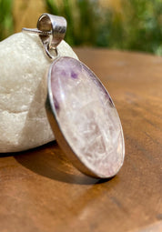 Blue John Silver Pendant