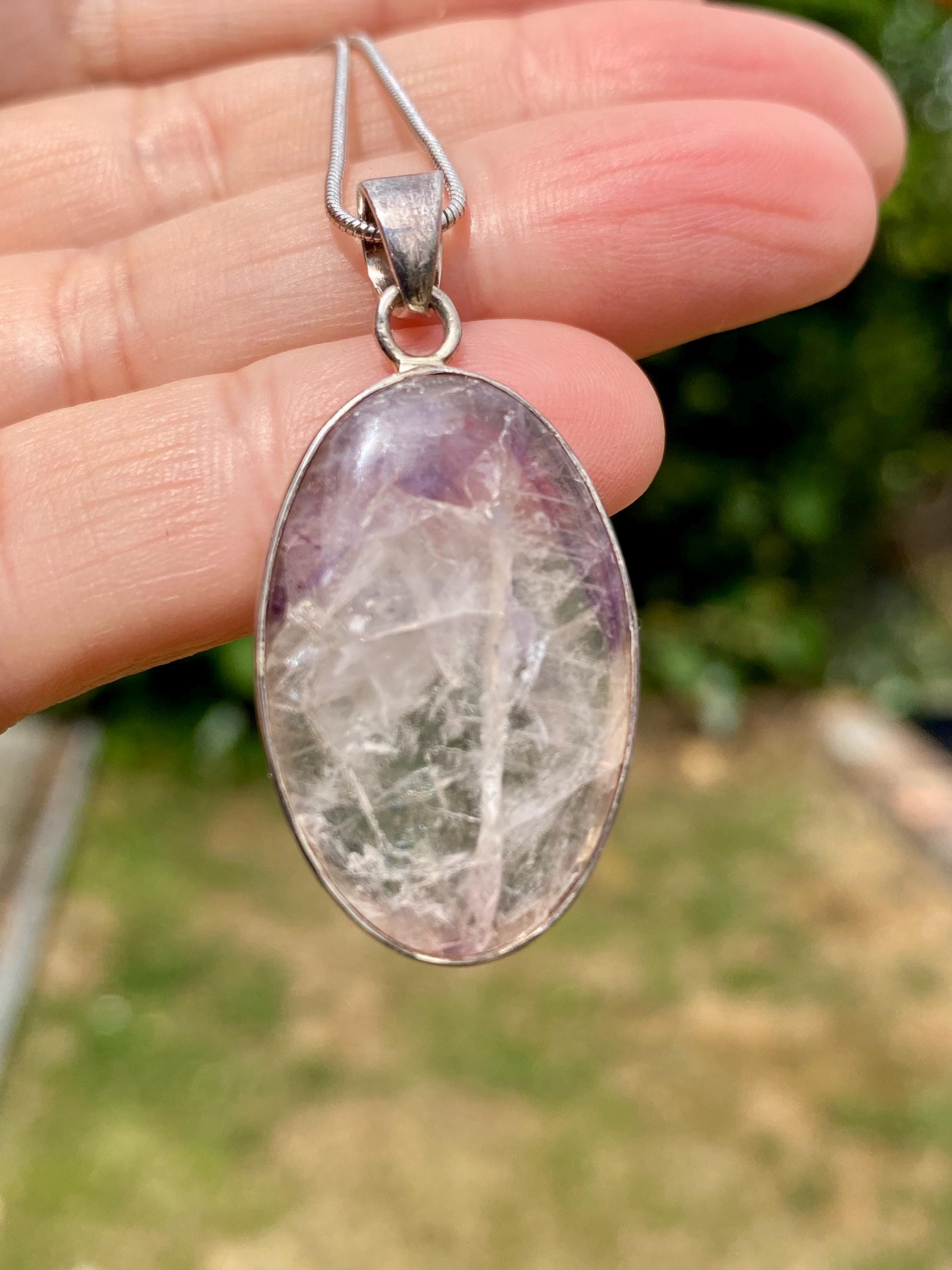 Blue John Silver Pendant