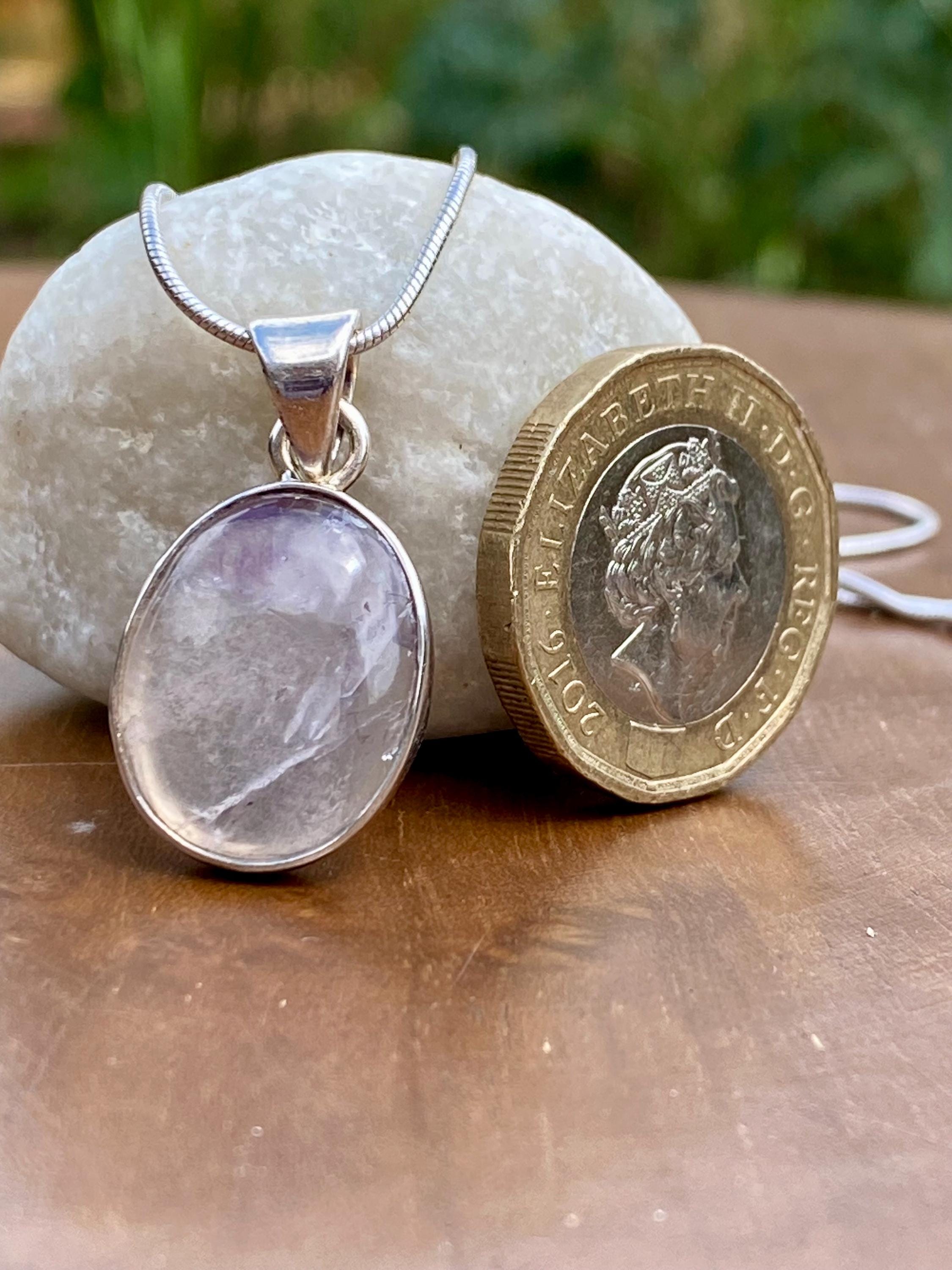 Blue John Silver Pendant