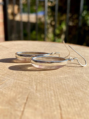 Blue John Drop Earrings: Sterling Silver, Handmade Derbyshire Jewelry