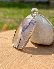 Blue John Sterling Silver Pendant