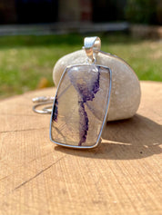 Blue John Sterling Silver Pendant