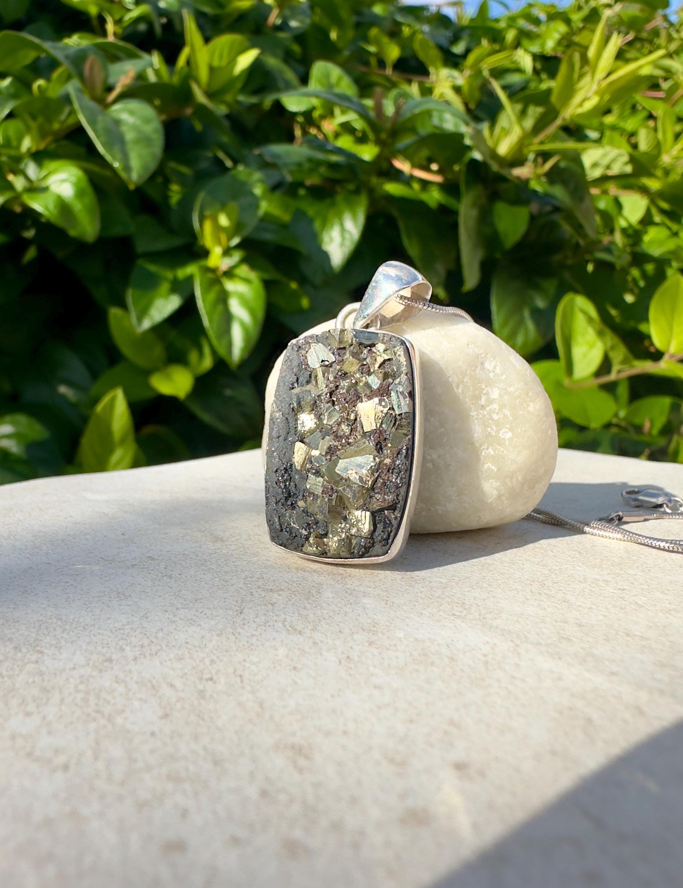 Druzy Silver Pendant