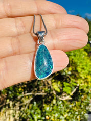 Natural Australian Pendant 18mm x 10mm Sterling Silver Handmade UK gift