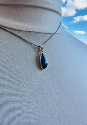 Natural Australian Pendant 18mm x 10mm Sterling Silver Handmade UK gift