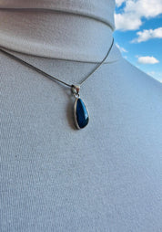 Natural Australian Pendant 18mm x 10mm Sterling Silver Handmade UK gift