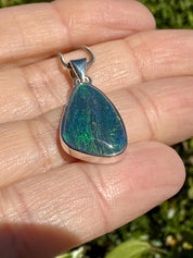 Natural Australian Pendant 20mm x 13mm Sterling Silver Handmade UK gift