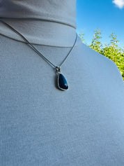 Natural Australian Pendant 20mm x 13mm Sterling Silver Handmade UK gift