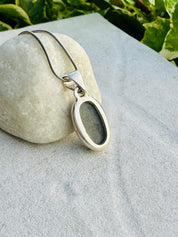 Ammolite Sterling Silver Pendant: Iridescent Gemstone Jewelry