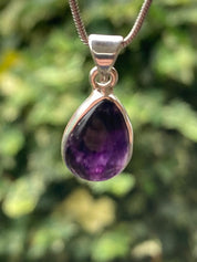 Blue John Sterling Silver Teardrop Pendant 1.6cm x 1.0cm