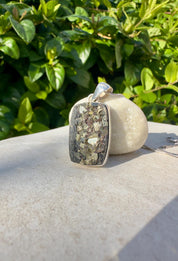 Pyrite Drusy/Druzy Silver Pendant