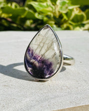 Blue John Silver Ring