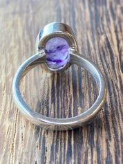 Blue John Silver Oval Ring 15 mm x 10 mm