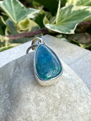 Natural Australian Pendant 19mm x 11mm Sterling Silver Handmade UK