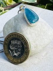 Natural Australian Pendant 19mm x 11mm Sterling Silver Handmade UK