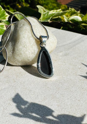 Natural Australian Pendant 19mm x 11mm Sterling Silver Handmade UK