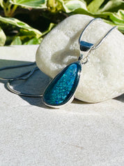 Natural Australian Pendant 18mm x 10mm Sterling Silver Handmade UK gift