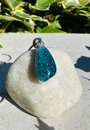 Natural Australian Pendant 18mm x 10mm Sterling Silver Handmade UK gift