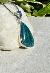 Natural Australian Pendant 20mm x 13mm Sterling Silver Handmade UK gift