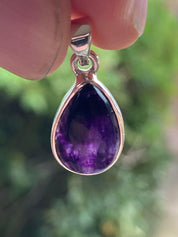 Blue John Sterling Silver Teardrop Pendant 1.6cm x 1.0cm