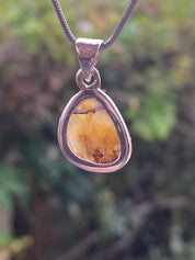 Blue John Silver Teardrop Pendant 1.5cm x 1.3cm