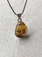 Blue John Silver Teardrop Pendant 1.5cm x 1.3cm