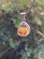 Blue John Silver Teardrop Pendant 1.5cm x 1.3cm