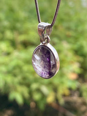 Blue John Sterling Silver Teardrop Pendant 1.6cm x 1.2cm