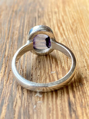Blue John Silver Oval Ring 13 mm x 10 mm