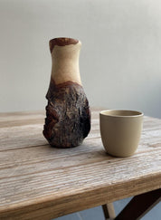 Handmade Elm Burr/Burl, Wooden Vase Hand-Turned Solid Wood, Rustic Natural Decor