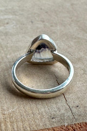 Blue John Silver Oval Ring 13mm x 13mm