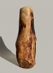 Handmade Elm Burr/Burl, Wooden Vase Hand-Turned Solid Wood, Rustic Natural Decor