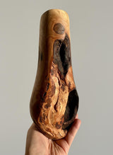 Handmade Elm Burr/Burl, Wooden Vase Hand-Turned Solid Wood, Rustic Natural Decor