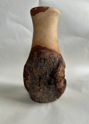 Handmade Elm Burr/Burl, Wooden Vase Hand-Turned Solid Wood, Rustic Natural Decor