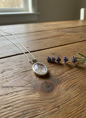 Oval Blue John 925 Sterling Silver Pendant