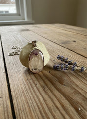 Oval Blue John 925 Sterling Silver Pendant
