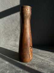 Hand Turned Pear Wood Vase – Rare UK Timber