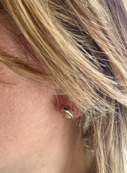 Blue John Teardrop Stud Earrings 9mm in 925 Sterling Silver