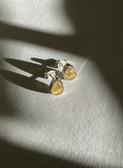 Blue John Teardrop Stud Earrings 9mm in 925 Sterling Silver
