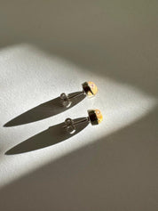 Blue John Teardrop Stud Earrings 9mm in 925 Sterling Silver