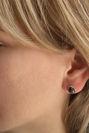 Blue John Teardrop Stud Earrings 10mm in 925 Sterling Silver