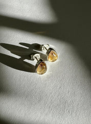Blue John Teardrop Stud Earrings 9mm in 925 Sterling Silver
