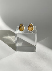 Blue John Teardrop Stud Earrings 10mm in 925 Sterling Silver
